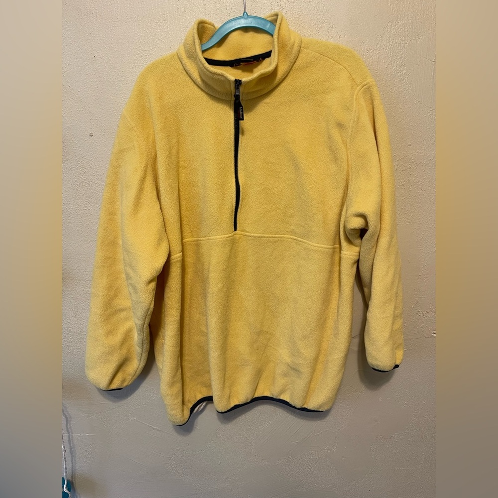 L.L Bean Women’s Zip Up Fleece Sweater with High Collar